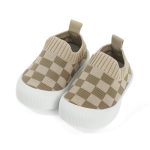 Cheerful Mario 0-3 jaar Baby Eerste Wandelschoenen Baby Jongens Meisjes Sneakers Ademend Mesh Flexibele Zool, Bruin B, 12-18 maanden