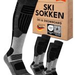 Beste skisokken Merino Skisokken Heren 2 Paar Zwart 43-46
