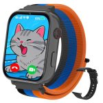 Beste kinderhorloge GPS PTHTECHUS 4G smartwatch voor kinderen, meisjes, met GPS, videogesprekken, spraakchat, SOS, klasmodus, wifi, games, camera, kinderhorloge, cadeau voor meisjes en jongens van 4-12 jaar, cadeau, zwart