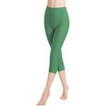 Libella Legging voor dames, 3/4 broek, katoen, sport, jegging, hoge taille, yoga, ondoorzichtig, zacht, grote maat, fitness, meerkleurig, 4161 VA, 1 stuk, groen, M
