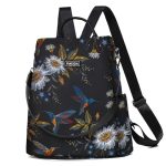 Fmeida Anti-diefstal rugzak voor dames, waterdichte nylon schoudertas 2-in-1 convertible rugzak voor reizen, werk, winkelen en vrije tijd