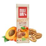 Beste energierepen wielrennen MULEBAR Biologische Energiereep Abrikoos & Pecannoten - 40 g - Vegan - Zachte Textuur - Licht Verteerbaar - Natuurlijke Energie voor Hardlopen, Wielrennen & Fitness
