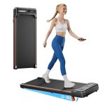 Beste wandelband Walking Pad loopband voor thuisgebruik, opvouwbare ondertafel-loopband met helling, voor thuis- en kantoorfitnessapparaten, loopmachine, afstandsbediening (EU-stekker)