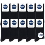 Occulto Sokken heren 100% katoen 10-20 pak (model: Ingo) 10 Paar | Zwart 43-46